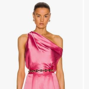 The Sei one shoulder draped top